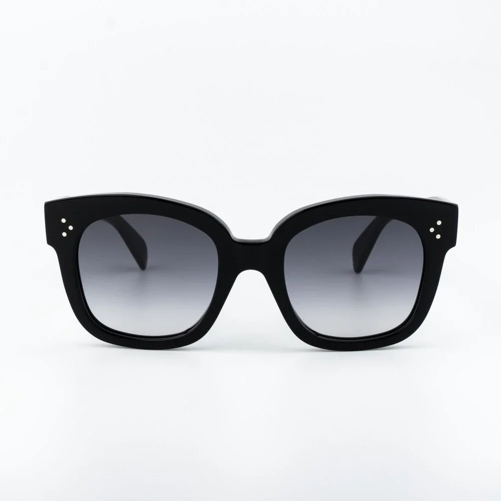 Celine 3 DOTS Women Sunglasses Black Grey Gradient Cl4002UN 01B NEW AUTHENTIC - Picture 3 of 13